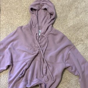 Cropped purple sweatshirt from hollister